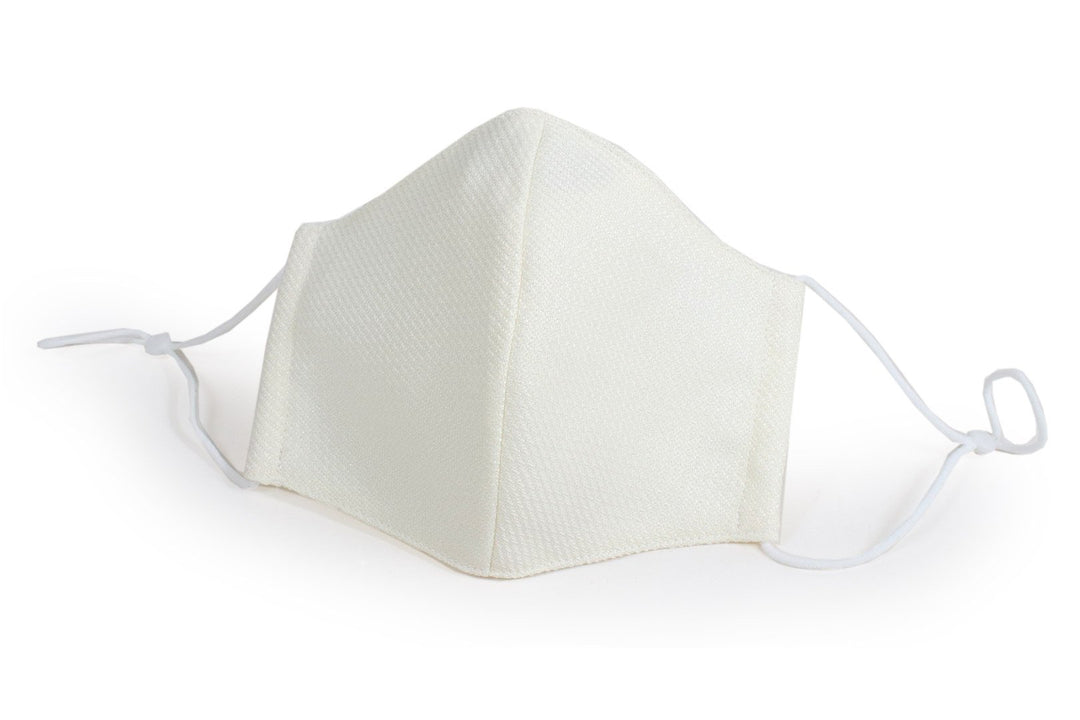 Reusable Easy Breathe Cotton Glitter Color Cloth Face Mask - Off White Medium