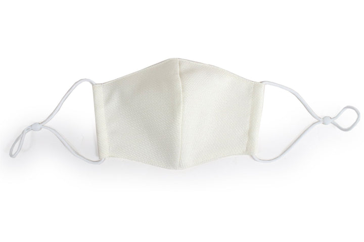 Reusable Easy Breathe Cotton Glitter Color Cloth Face Mask - Off White Medium