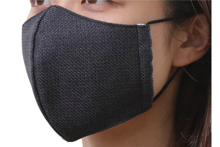 Reusable Easy Breathe Cotton Glitter Color Cloth Face Mask - Charcoal Gray Medium