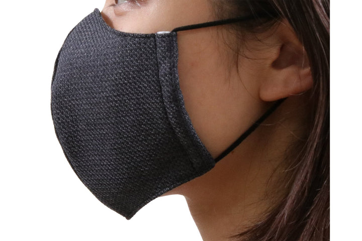 Reusable Easy Breathe Cotton Glitter Color Cloth Face Mask - Charcoal Gray Medium