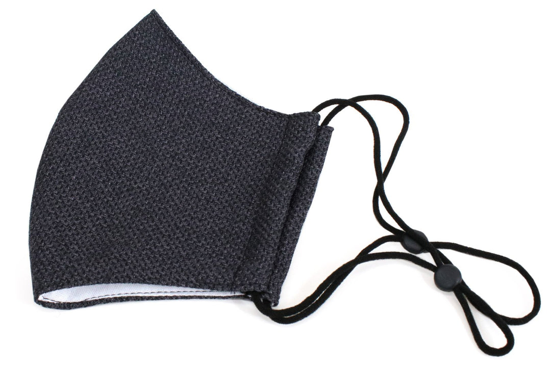 Reusable Easy Breathe Cotton Glitter Color Cloth Face Mask - Charcoal Gray Medium