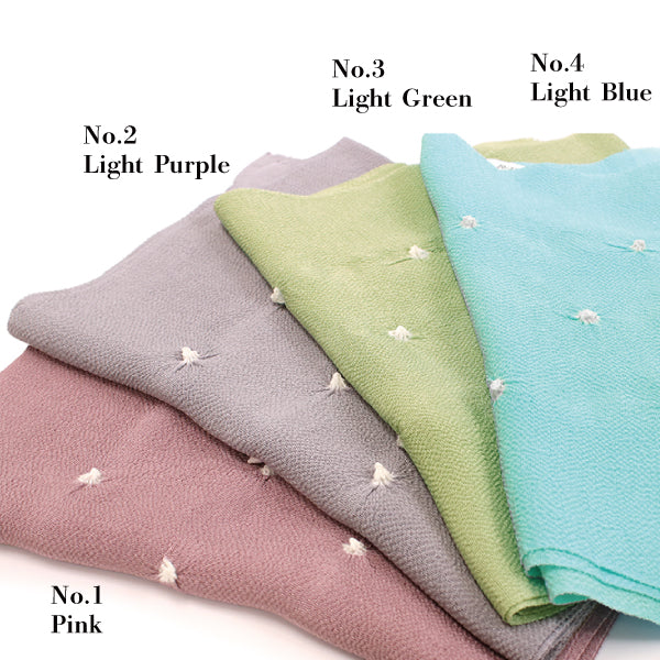 Chirimen Crepe Silk Obiage;Obi Bastle -Koboshi Shibori Pattern / 4 colors-