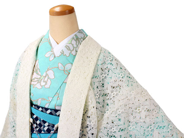 Lace Kimono cardigan, White