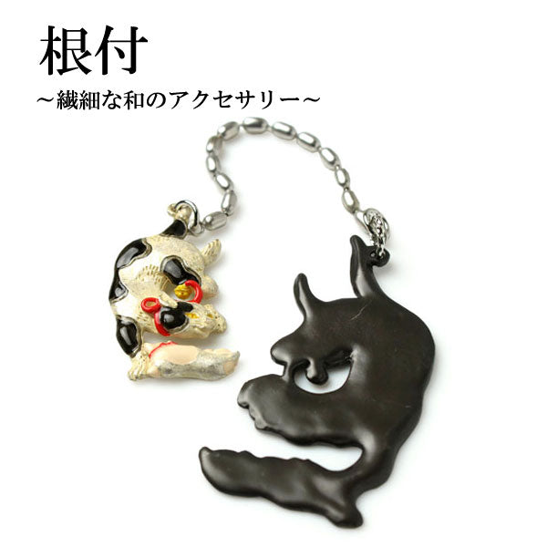 Cat, Hannya NETSUKE;Japanese Traditional Accesary