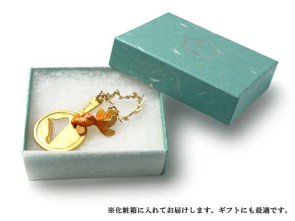 Orange Pop-Eyed Goldfish NETSUKE;Japanese Traditional Accessary