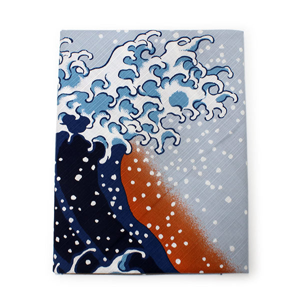 Furoshiki, Japanese Hokusai nami The Great Wave pattern