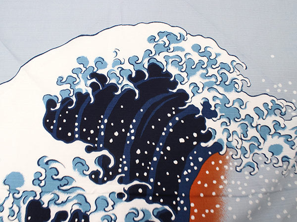 Furoshiki, Japanese Hokusai nami The Great Wave pattern