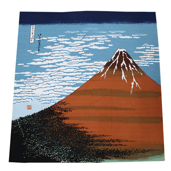 Furoshiki, Ukiyoe Series Red Mt. Fuji Pattern