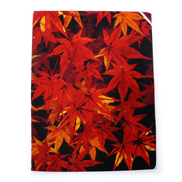 Furoshiki, Black Japanese Autumn Moon and Red Leaves