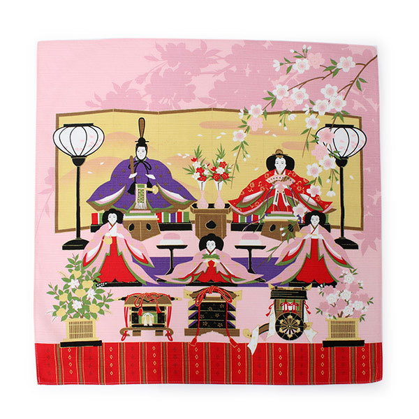 Small Furoshiki, Pink Hinamatsuri