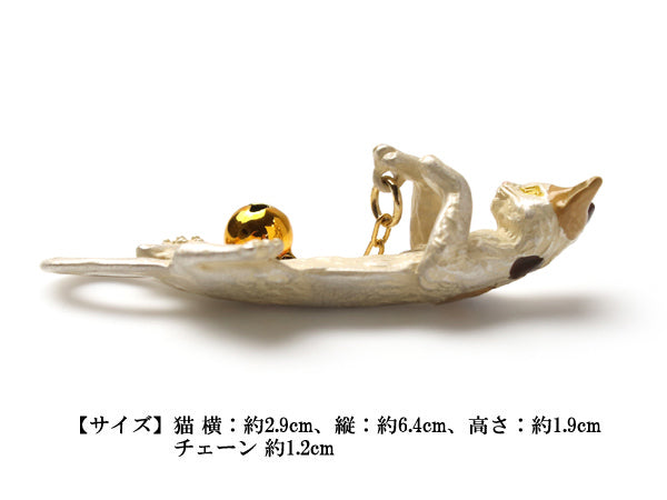 SUU Calico Cat NETSUKE; Japanese Traditional Accessary