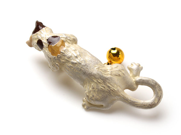 SUU Calico Cat NETSUKE; Japanese Traditional Accessary