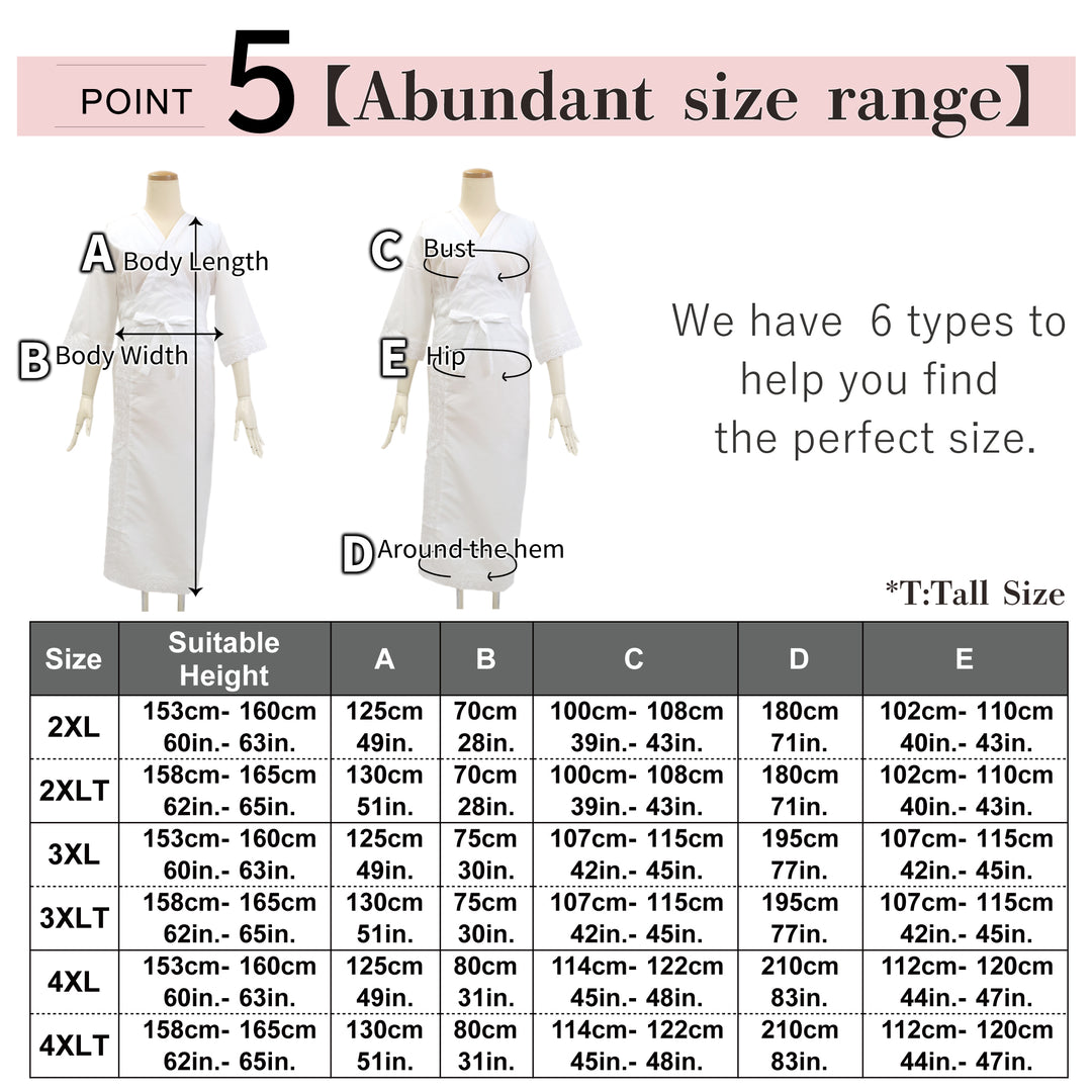 Kimono underwear "My fit ", dress type - chosable sizes 2XL-4XLT