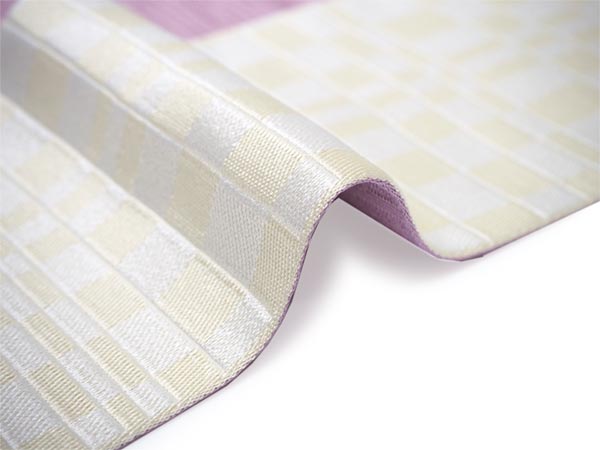 Men's belt ( white&cream / checkerboard ) Tie it when you wear a yukata or kimono