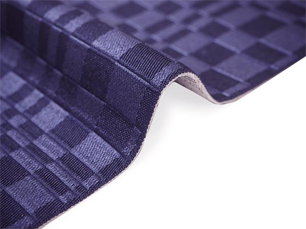 Men's belt ( navy&dark purple / checkerboard ) Tie it when you wear a yukata or kimono