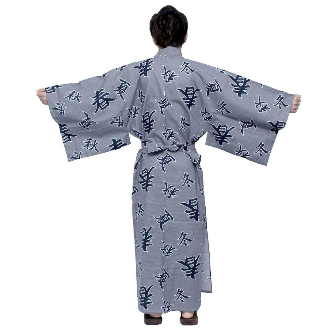 Men's Yukata Robe Japanese Summer Kimono -  Four Seasons