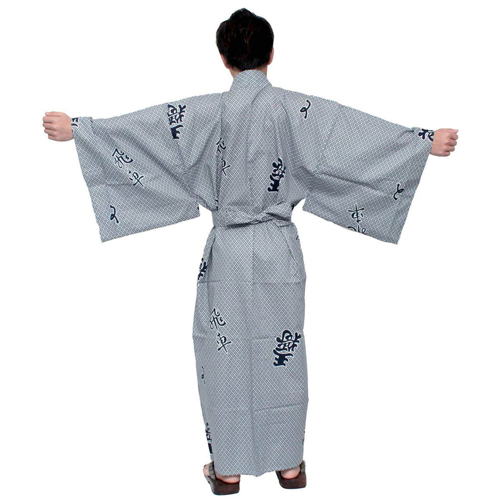 Men's Yukata Robe Japanese Summer Kimono -  Rook