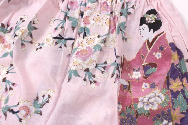 Girl's Jinbei : Japanese Traditional Clothes - Lovely "Maiko" Pink