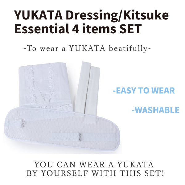 Yukata Dressing/Kitsuke Essential 4 Items Set