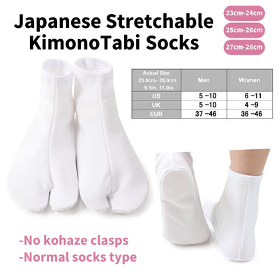 Japanese stretchable kimono tabi socks - Normal socks type 23.0cm-28.0cm