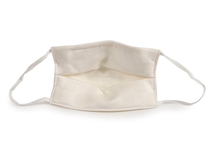 Reusable Washable Easy Breathe Japanese Linen x Silk Summer Mask - Off White