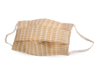 Reusable Washable Easy Breathe Japanese Linen x Silk Summer Mask - Beige