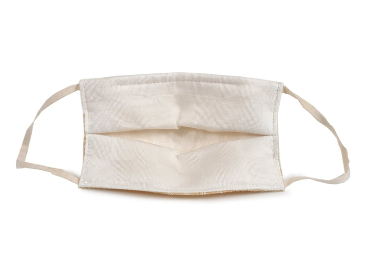 Reusable Washable Easy Breathe Japanese Linen x Silk Summer Mask - Beige