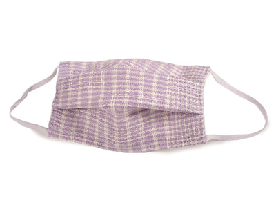 Reusable Washable Easy Breathe Japanese Linen x Silk Summer Mask - Purple