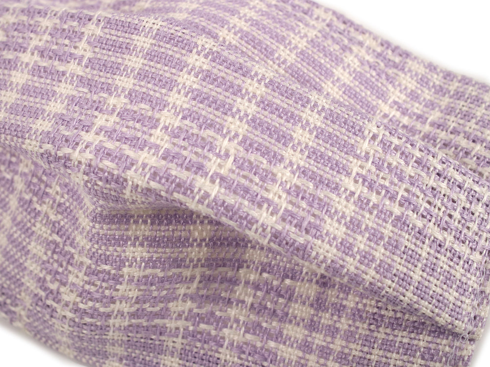 Reusable Washable Easy Breathe Japanese Linen x Silk Summer Mask - Purple