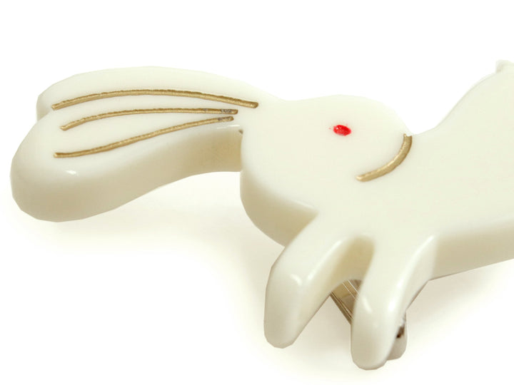 Obidome Sash Clip, Japanese Kimono Accessory - Acrylic Rabbit