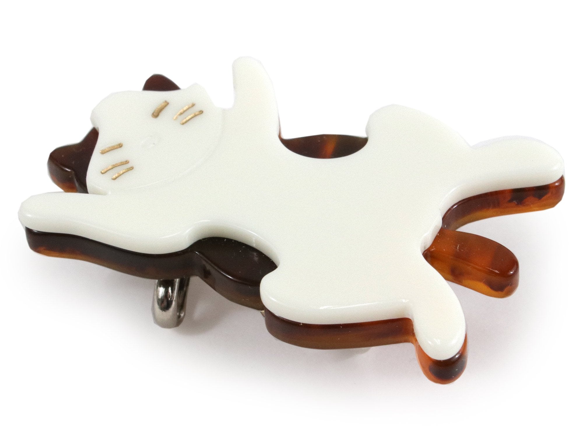 Obidome Sash Clip, Japanese Kimono Accessory - Acrylic Dog Cat