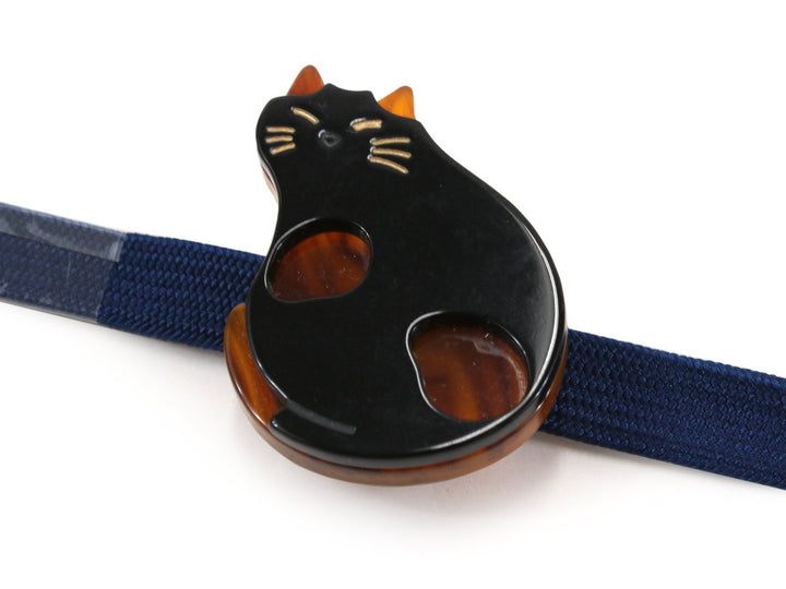 Obidome Sash Clip, Japanese Kimono Accessory - Acrylic Dog Cat Panda