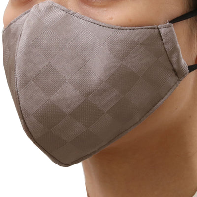 Reusable Washale Silk Cloth Face Mask -Mocha Brown,IROHIKARI