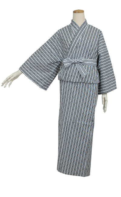 Unisex Ryokan Yukata :Japanese Traditional Clothes With Cloth Cord 165 - 180cm