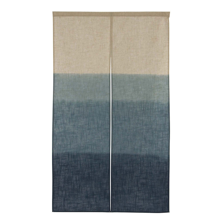 Noren Japanese Doorway Curtain Tapestry  "Blue Gradation"