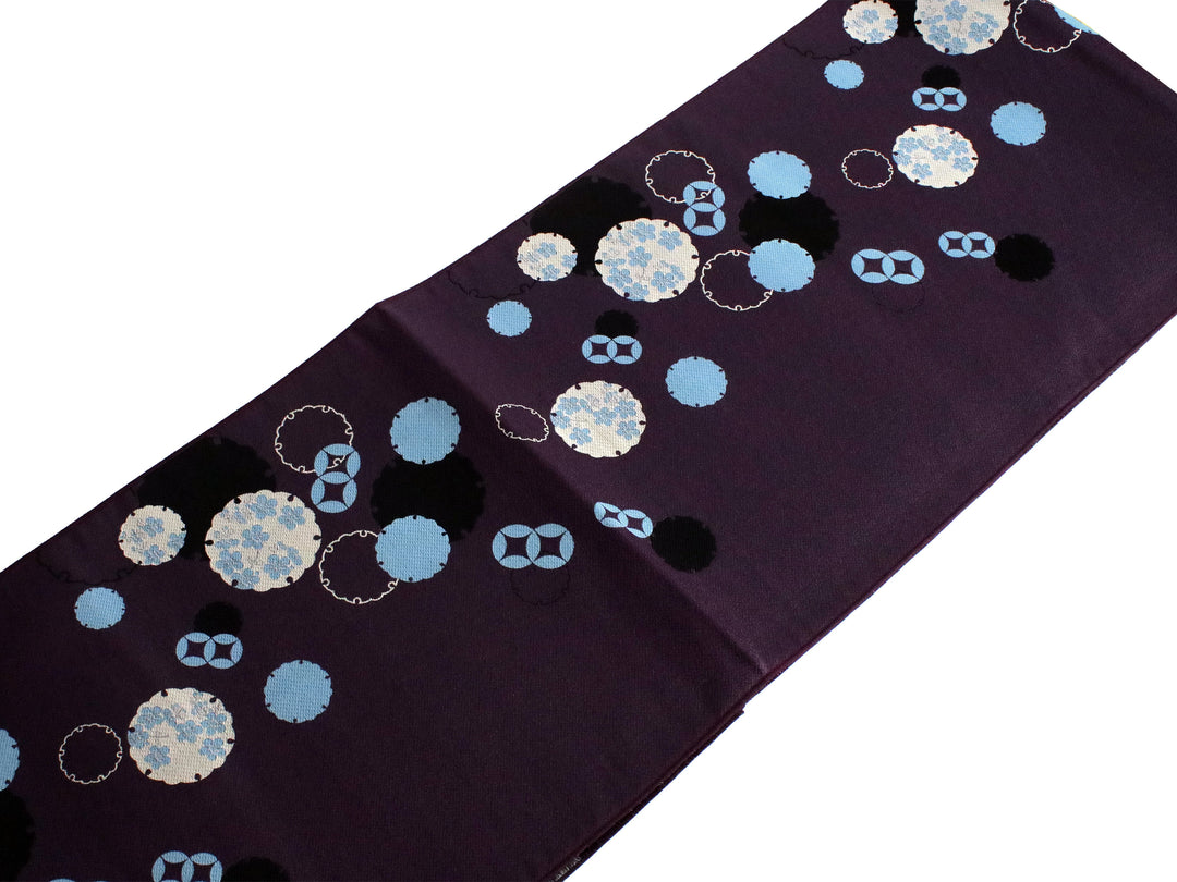 Women's Nagoyaobi for Japanese Traditional Kimono - Sakura Snowflake Purple