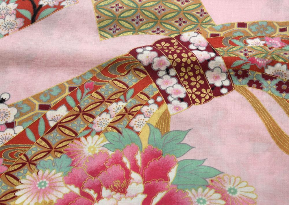 Girl's Easy Yukata / Kimono Robe : Japanese Traditional Clothes - Little Doll Pink